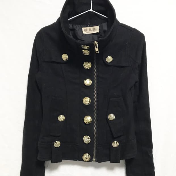 빈티지 d.i.a 다이아 갸루 금장 숏 코트