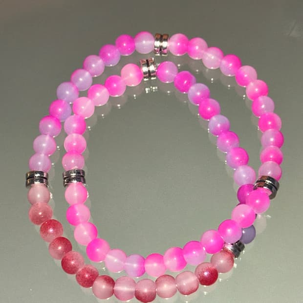Two layered/handmade bracelet