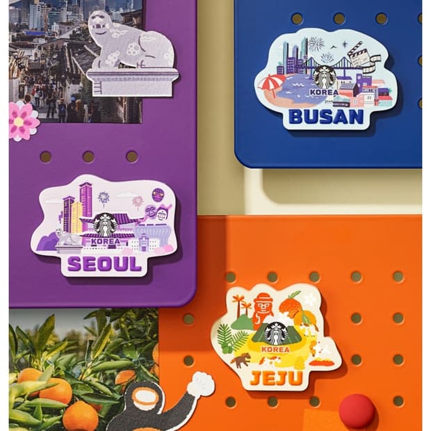 스타벅스 안녕 마그넷 