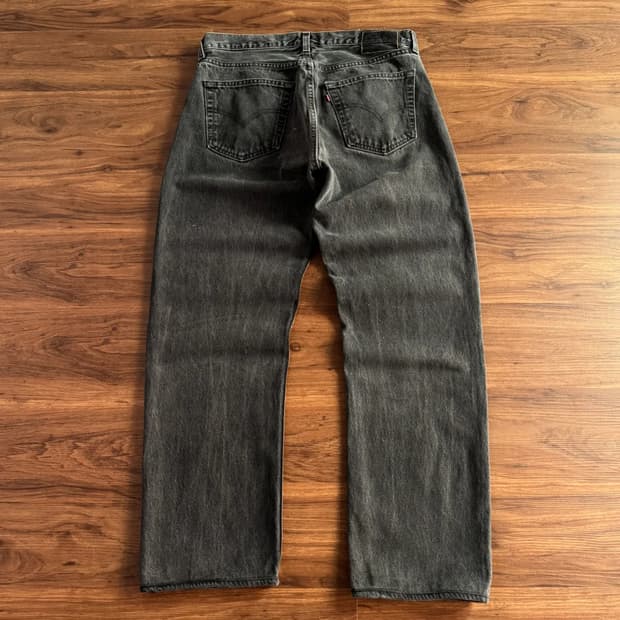 [33]리바이스 501 Made in USA 흑청 데님 팬츠