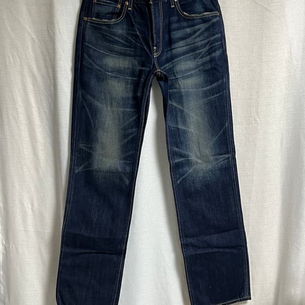 리바이스 502 워싱 데님팬츠 32