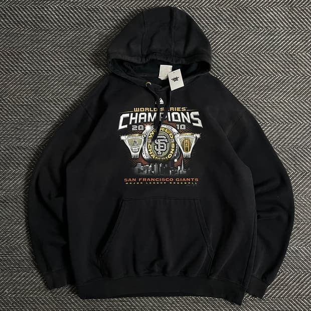 마제스틱 MLB 샌프란시스코 월드시리즈 후드 티셔츠o 2823