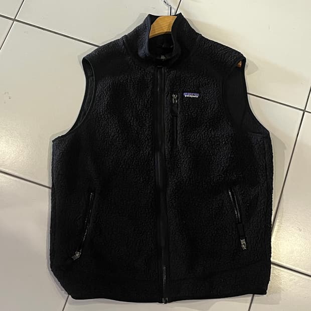 파타고니아 레트로파일 플리스 베스트 블랙