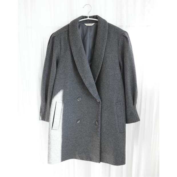Grey two button coat