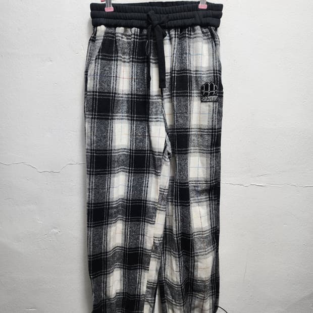 사쿤 플란넬 오레오배색 트레이닝 바지