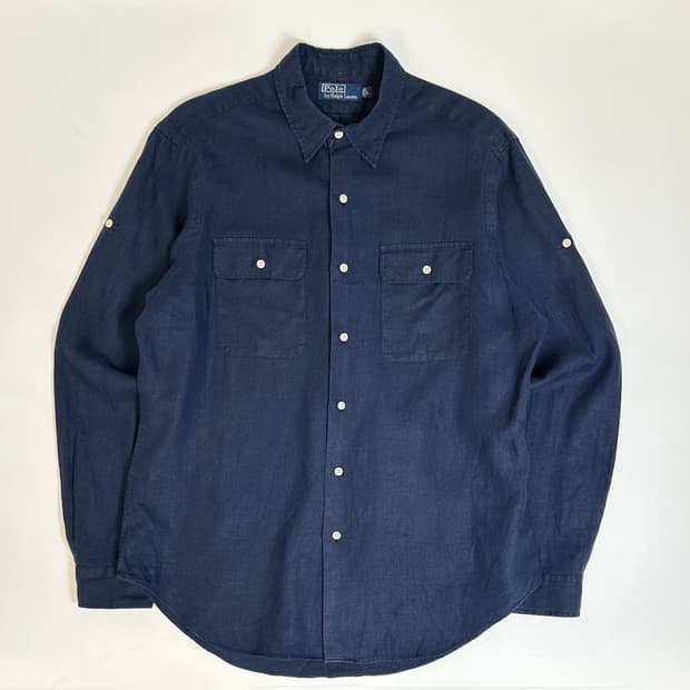 Polo 폴로 랄프로렌 투포켓 린넨 셔츠 L