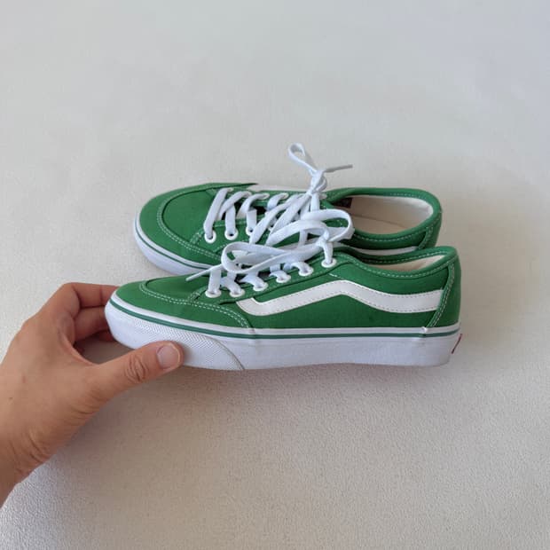 [235]반스(Vans) 스니커즈 그린(극미 중고)