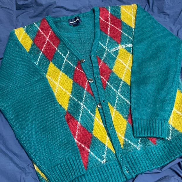 디네댓 아가일 가디건 L