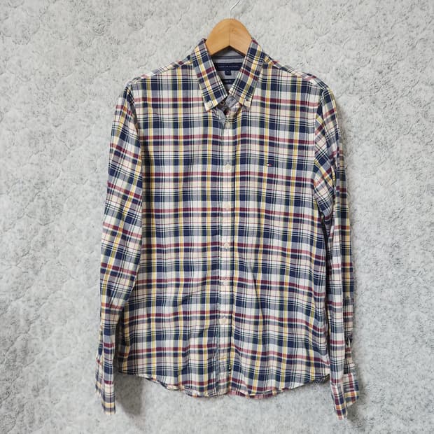 499A [M] 타미힐피거 체크 남방 셔츠