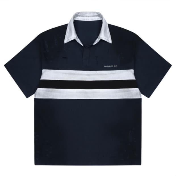 [1] PROJECT G/R 불리드 하프 폴로 네이비