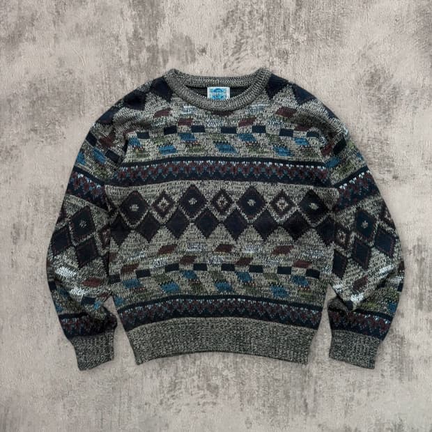 80-90s weeds 아즈텍 니트
