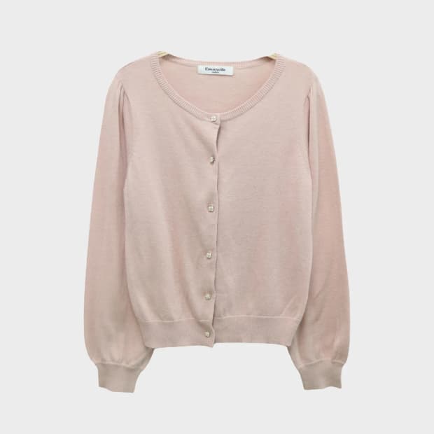 EMSEXCITE 딸기우유 니트 가디건 60502