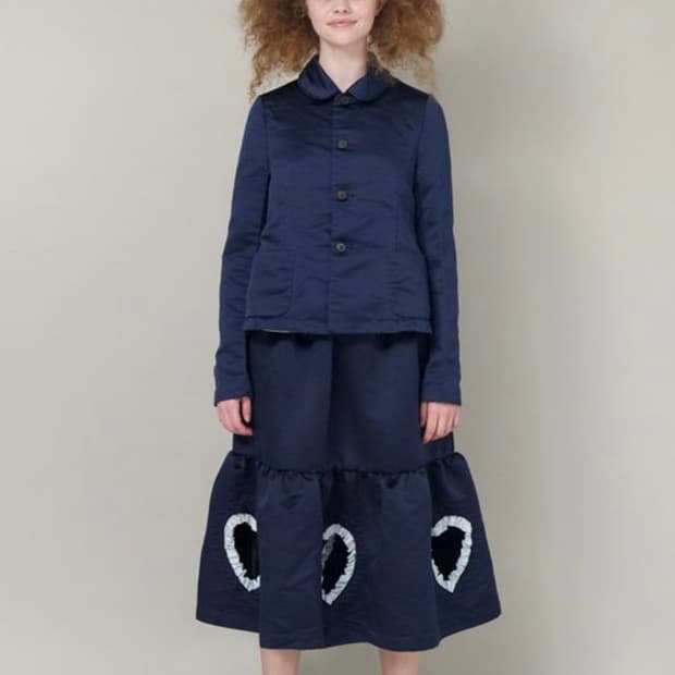 commedesgarcons girl 하트 자켓 스커트
