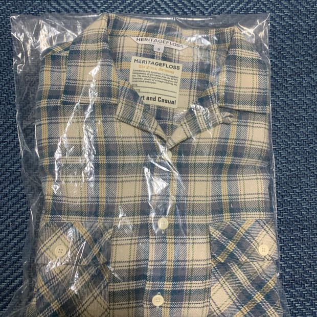헤리티지플로스 플란넬 체크셔츠 s