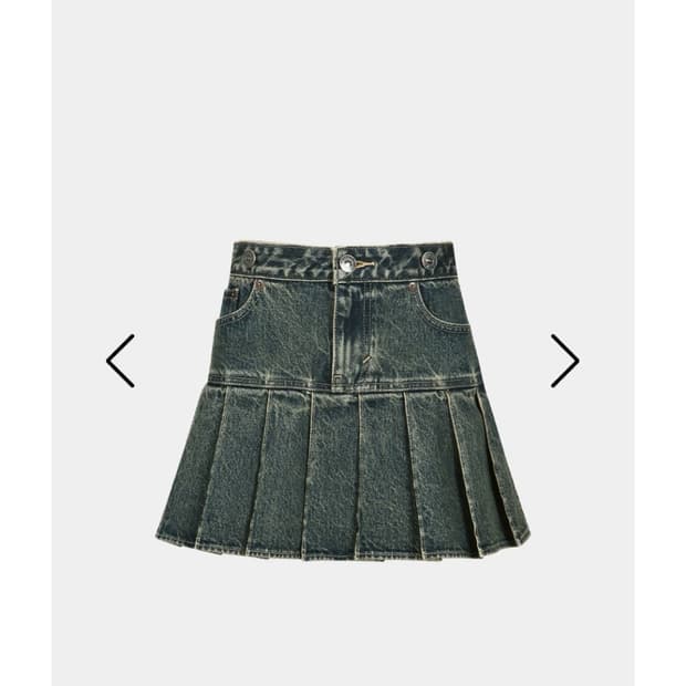 (새상품) 리바이스 X 앤더슨벨 콜라보 데님 플리츠 스커트