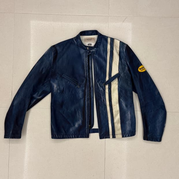 준야 와타나베 베이츠 레더 자켓 인디고 m 사이즈 판매합니다!