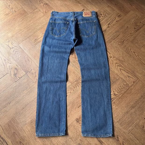 [32]00's 리바이스 501 멕시코제 빈티지 워싱 데님 팬츠