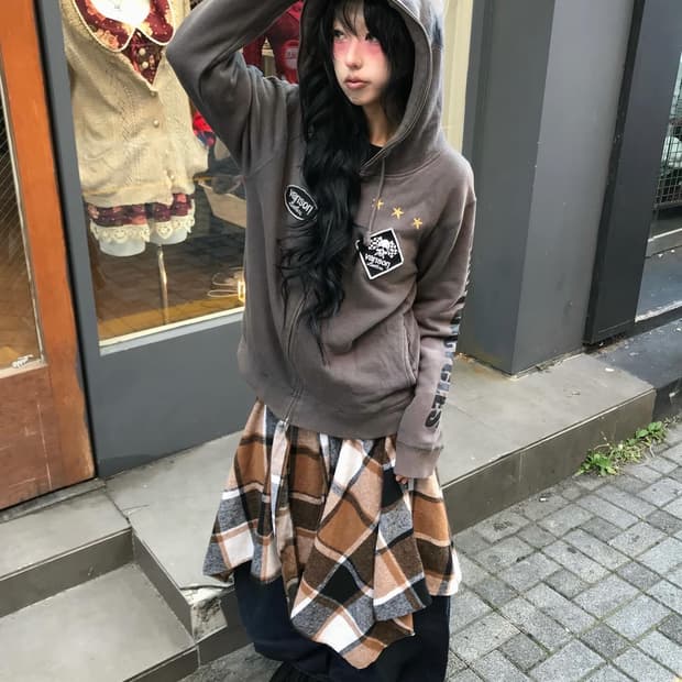 Vanson Brown Full Zip-Up