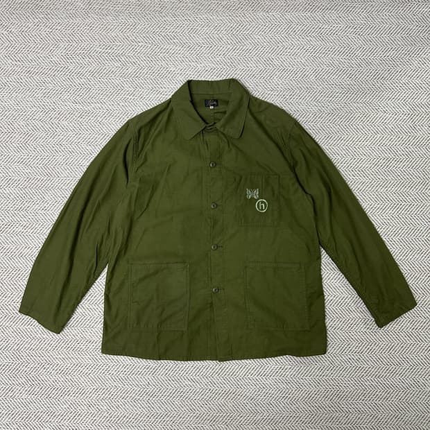 NEEDLES X HIDDEN over shirt jacket green