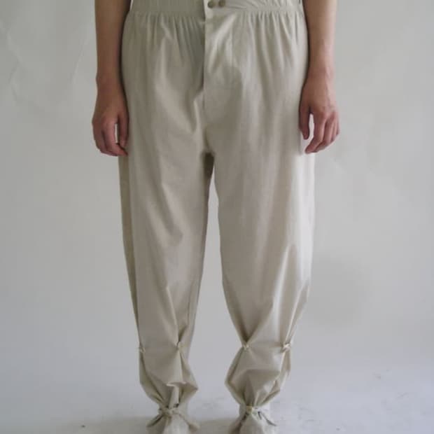 애옹쓰 eonts cotton button pants - ivory
