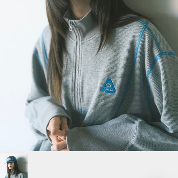 구매)하이산 베이스볼 라인 스티치 집업 자켓 그레이 구매해요