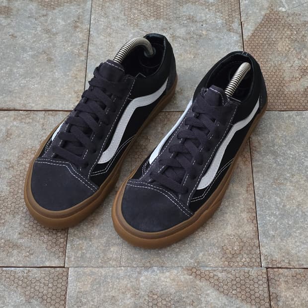 (235)반스 스타일 36 블랙 검솔 스니커즈