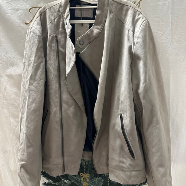 ZARA MAN 스웨이드 라이더 자켓