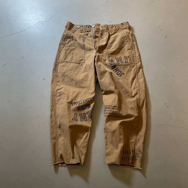 Johnbull Army Print Work Pants