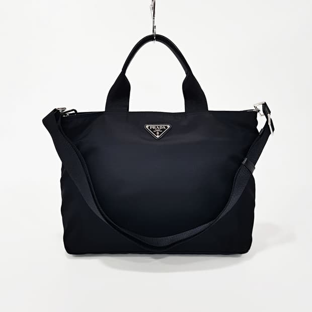 프라다 삼각로고 나일론 토트백 숄더백 1BG867
