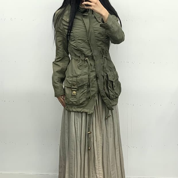 재패니즈 셔링 밀리터리 야상 자켓