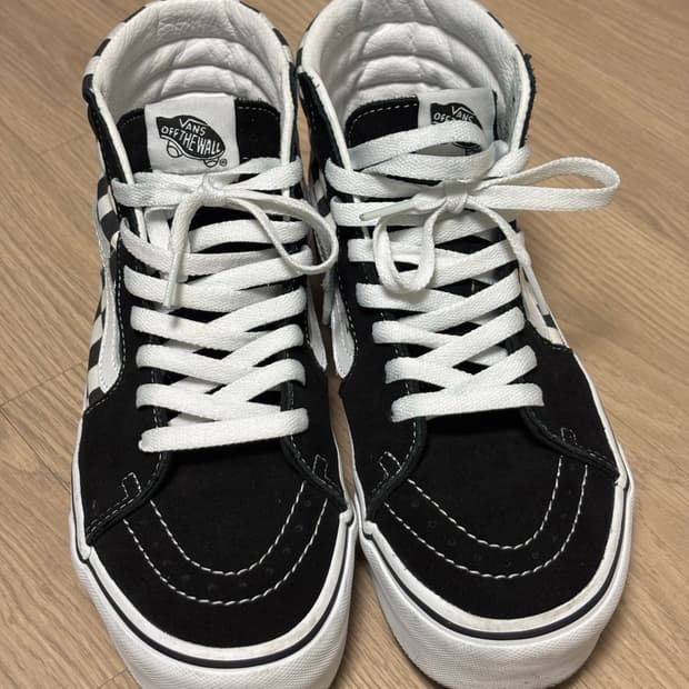 반스 하이 체커보드 240