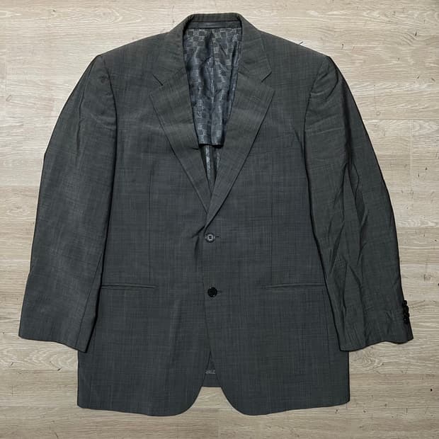 지방시 모헤어 투버튼 싱글 블레이저 정장자켓 [다크 그레이] L/100