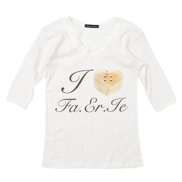 샵페어리 lace T-shirt