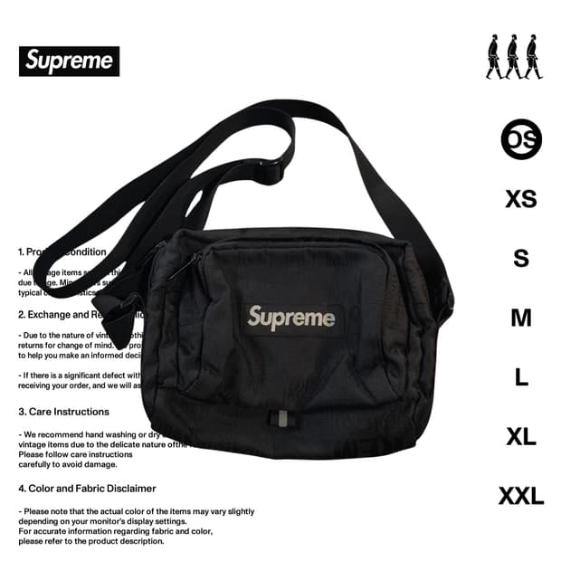 슈프림 19ss 숄더백
