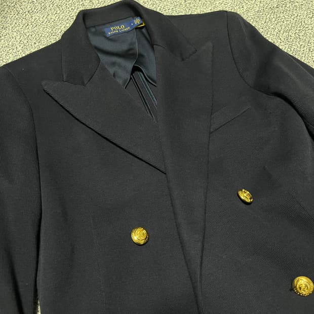 폴로 랄프로렌 더블 브레스드 블레이저 size 4