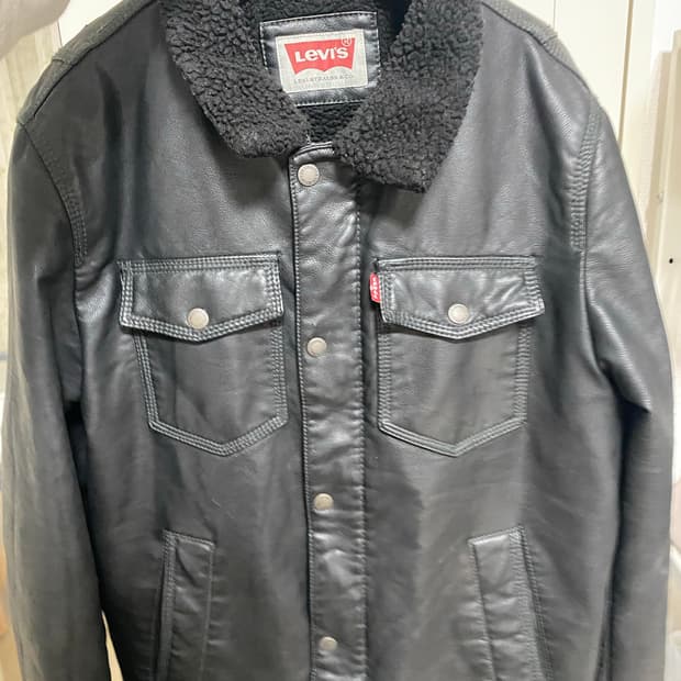 빈티지 리바이스 가죽 자켓