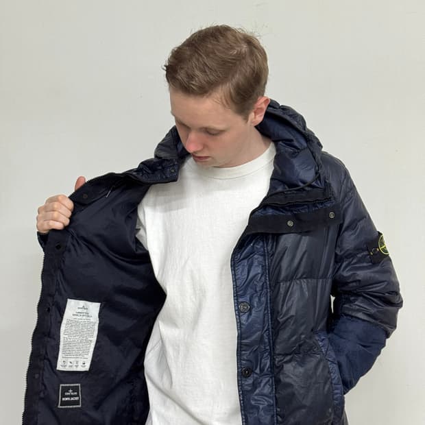 11AW 스톤 아일랜드 덕 다운 염색된 패딩 재킷