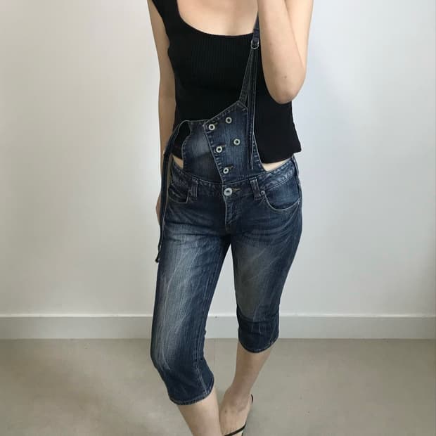 폴햄 카프리 멜빵 팬츠