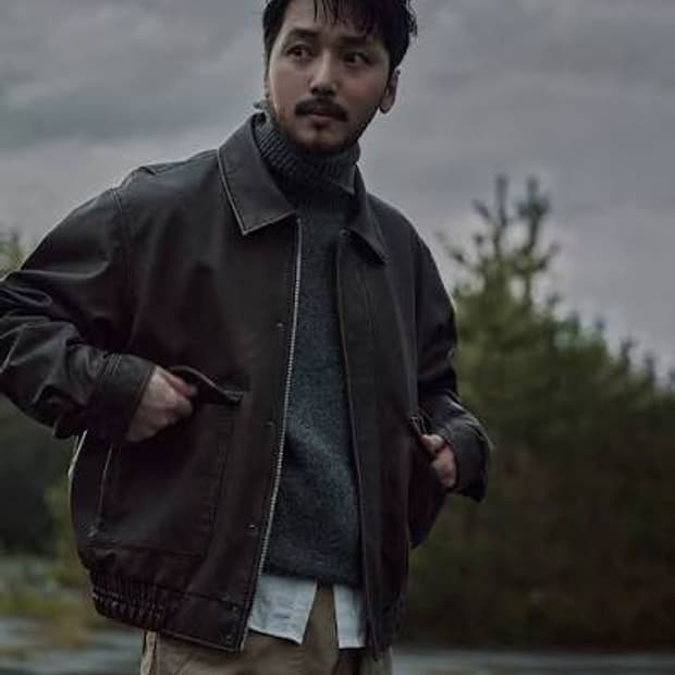 유니폼브릿지 변요한 비건 레더 a2자켓 xl사이즈