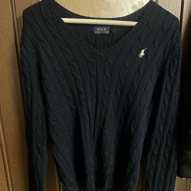 폴로 케이블 니트 M