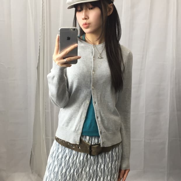 Jpn Gray Cotton Cardigans