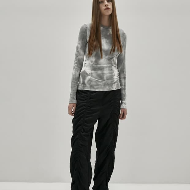 인사일런스우먼 셔링 파라슈트 팬츠 BLACK s사이즈