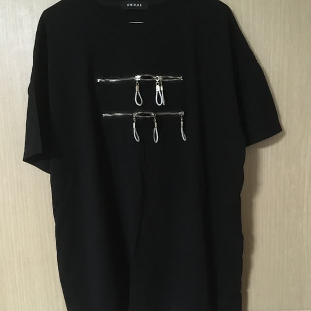 빈티지 지퍼 반팔 티셔츠