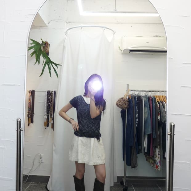 White mini dress