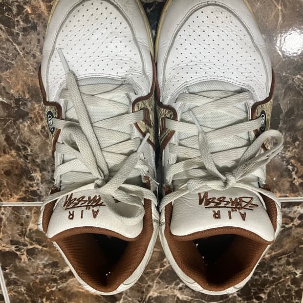 Nike x Stussy Air Flight 89 Low White an