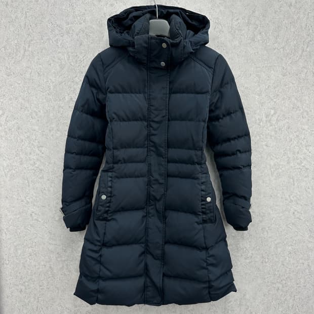 90 타미힐피거 여자 구스다운 하프패딩