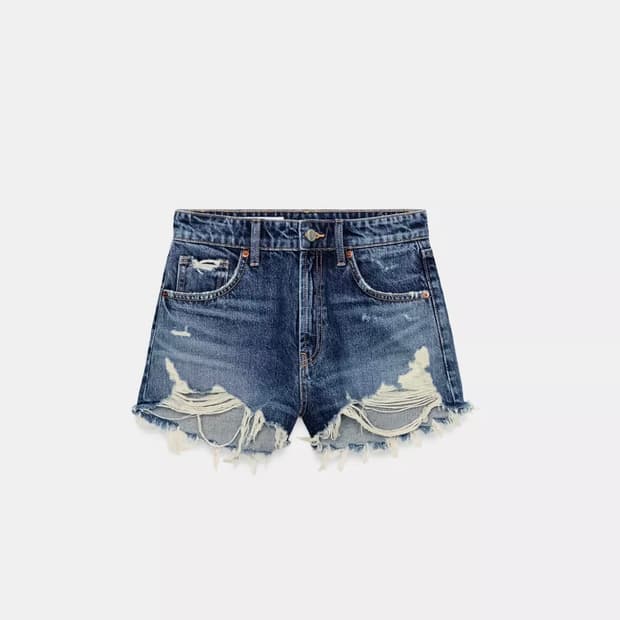 자라 데님 쇼츠 L
