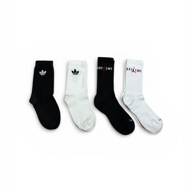 조던 양말 2켤레 + 아디다스 오리지널 양말 2켤레