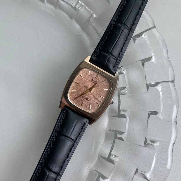 Seiko 세이코 엑셀린 쿼츠 로즈골드