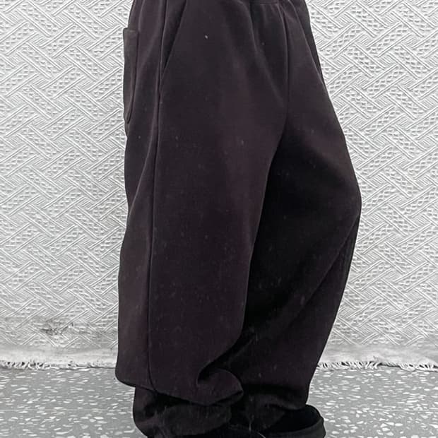 유니클로 C 스트릿 캐주얼 와이드 밴딩 스웻팬츠 L C10808